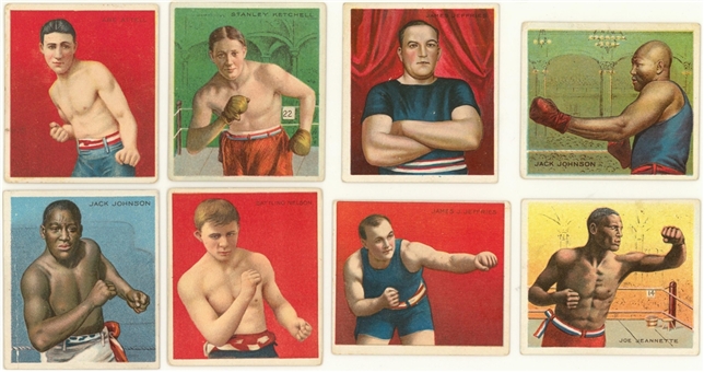 1910 T218 Hassan/Mecca "Champion Athletes and Prizefighters" Complete Set (153)